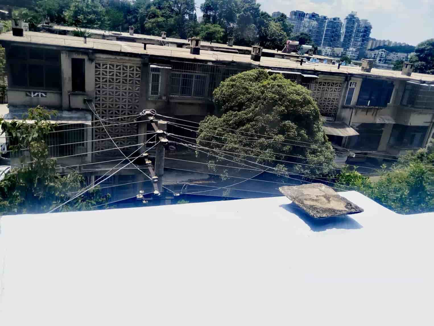 花溪区老石园村屋面防水维修后效果图，一口价4500元